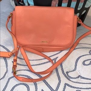 Peach Fossil Crossbody